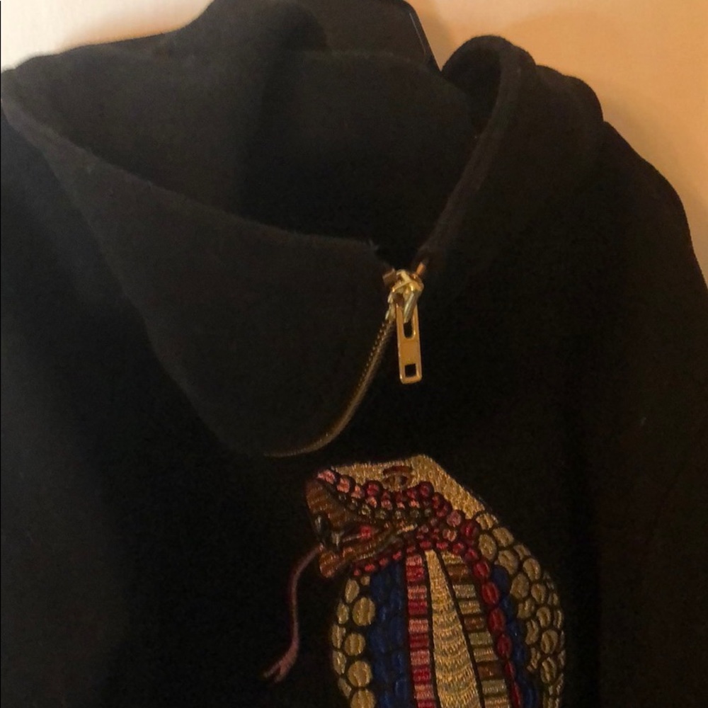 Diamond Supply Co. Men’s Embroidered Cobra Varsity Jacket Medium Black - Picture 5 of 11
